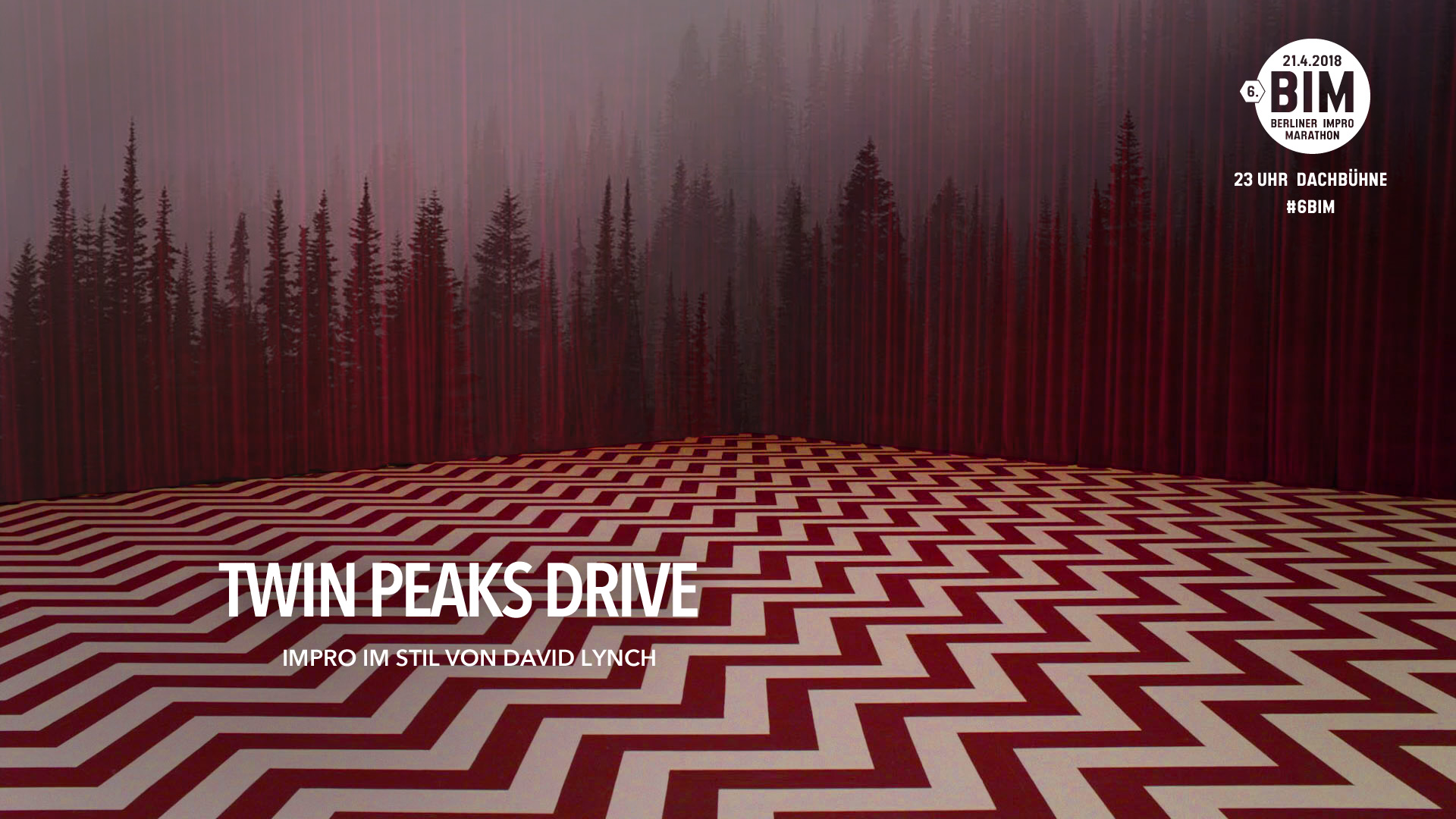 Twin Peaks Drive - Im Stil von David Lynch.